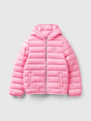 Zdjęcie produktu Benetton, Puffer Jacket With Hood, size 3XL, Pink, Kids United Colors of Benetton