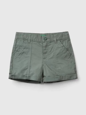 Zdjęcie produktu Benetton, Pure Cotton Bermudas, size 90, Military Green, Kids United Colors of Benetton