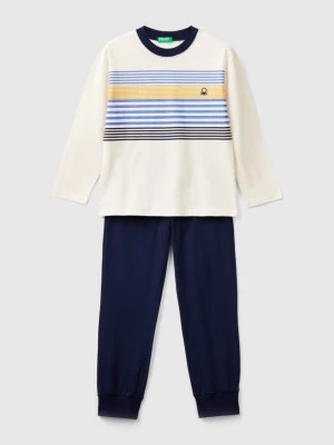 Zdjęcie produktu Benetton, Pyjamas In Long Fiber Cotton, size 3XL, Creamy White, Kids United Colors of Benetton