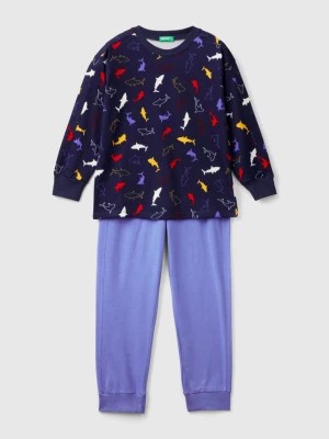 Zdjęcie produktu Benetton, Pyjamas In Warm Cotton, size XS, Dark Blue, Kids United Colors of Benetton