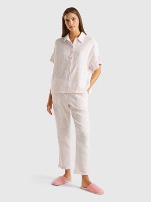 Zdjęcie produktu Benetton, Pyjamas With Heart Print, size L, Soft Pink, Women United Colors of Benetton