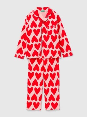 Zdjęcie produktu Benetton, Pyjamas With Heart Print, size XL, Pink, Kids United Colors of Benetton