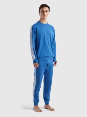 Zdjęcie produktu Benetton, Pyjamas With Side Stripes, size L, Blue, Men United Colors of Benetton