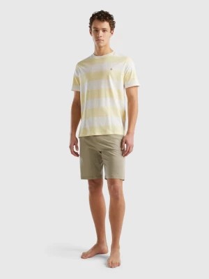 Zdjęcie produktu Benetton, Pyjamas With Striped T-shirt, size L, Beige, Men United Colors of Benetton