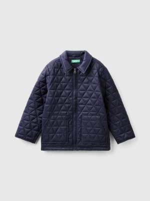 Zdjęcie produktu Benetton, Quilted "rain Defender" Jacket, size 3XL, Dark Blue, Kids United Colors of Benetton