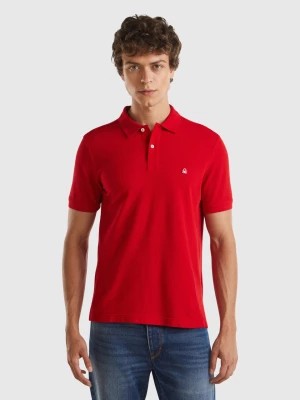 Zdjęcie produktu Benetton, Red Regular Fit Polo, size M, Red, Men United Colors of Benetton