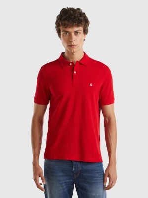 Zdjęcie produktu Benetton, Red Regular Fit Polo, size S, Red, Men United Colors of Benetton