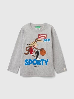 Zdjęcie produktu Benetton, Regular Fit ©looney Tunes T-shirt, size 90, Dark Gray, Kids United Colors of Benetton