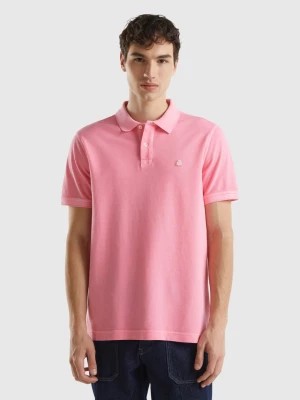 Zdjęcie produktu Benetton, Regular Fit Polo In 100% Organic Cotton, size L, Pink, Men United Colors of Benetton