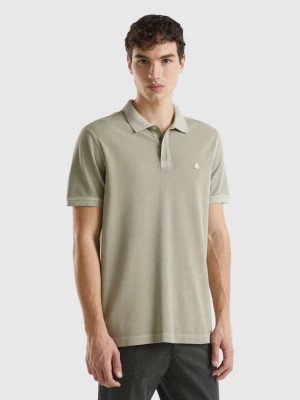 Zdjęcie produktu Benetton, Regular Fit Polo In 100% Organic Cotton, size M, Light Green, Men United Colors of Benetton