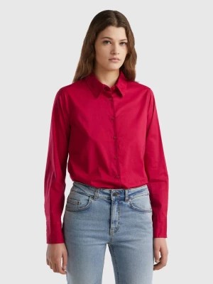 Zdjęcie produktu Benetton, Regular Fit Shirt In Light Cotton, size L, Cyclamen, Women United Colors of Benetton