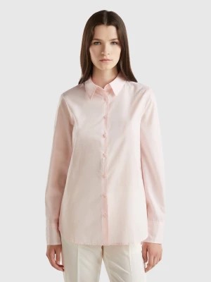 Zdjęcie produktu Benetton, Regular Fit Shirt In Light Cotton, size M, Pastel Pink, Women United Colors of Benetton