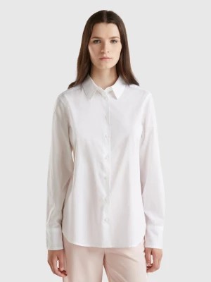 Zdjęcie produktu Benetton, Regular Fit Shirt In Light Cotton, size S, White, Women United Colors of Benetton