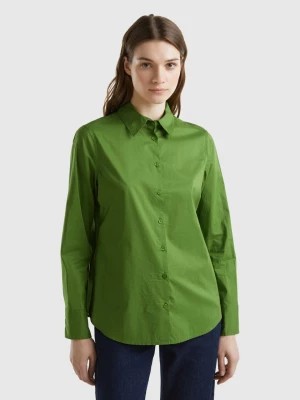 Zdjęcie produktu Benetton, Regular Fit Shirt In Light Cotton, size XL, Military Green, Women United Colors of Benetton