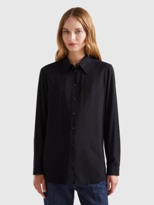 Zdjęcie produktu Benetton, Regular Fit Shirt In Viscose, size XS, Black, Women United Colors of Benetton