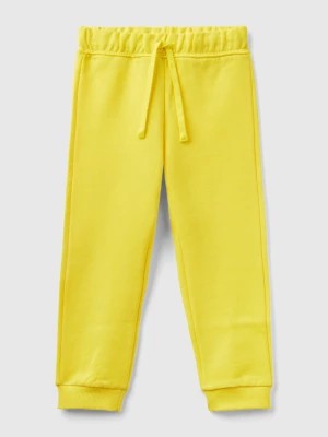 Zdjęcie produktu Benetton, Regular Fit Sweat Joggers, size 104, Yellow, Kids United Colors of Benetton