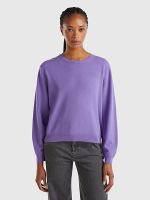 Zdjęcie produktu Benetton, Relaxed Fit Pure Merino Wool Sweater, size L, , Women United Colors of Benetton