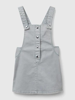 Zdjęcie produktu Benetton, Romper Dress In Stretch Cotton, size 110, Pearl Gray, Kids United Colors of Benetton