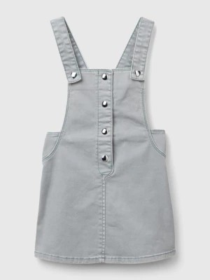 Zdjęcie produktu Benetton, Romper Dress In Stretch Cotton, size 116, Pearl Gray, Kids United Colors of Benetton