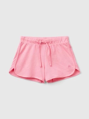 Zdjęcie produktu Benetton, Runner Style Shorts In Organic Cotton, size L, Pink, Kids United Colors of Benetton