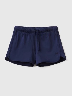 Zdjęcie produktu Benetton, Runner Style Shorts In Organic Cotton, size XL, Dark Blue, Kids United Colors of Benetton