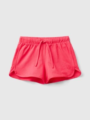 Zdjęcie produktu Benetton, Runner Style Shorts In Organic Cotton, size XL, Fuchsia, Kids United Colors of Benetton