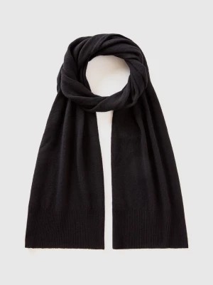 Zdjęcie produktu Benetton, Scarf In Pure Merino Wool, size OS, Black, Women United Colors of Benetton