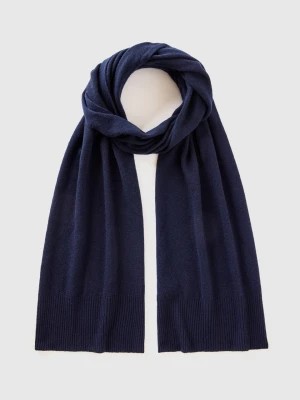 Zdjęcie produktu Benetton, Scarf In Pure Merino Wool, size OS, Dark Blue, Women United Colors of Benetton