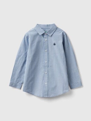 Zdjęcie produktu Benetton, Shirt In Pure Cotton, size 82, Blue, Kids United Colors of Benetton
