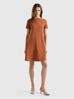 Zdjęcie produktu Benetton, Short Flared Dress, size S, Brown, Women United Colors of Benetton