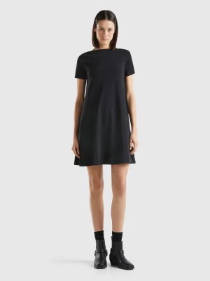 Zdjęcie produktu Benetton, Short Flared Dress, size XS, Black, Women United Colors of Benetton
