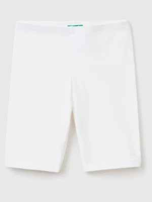 Zdjęcie produktu Benetton, Short Leggings In Stretch Cotton, size 2XL, White, Kids United Colors of Benetton