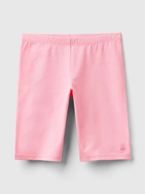 Zdjęcie produktu Benetton, Short Leggings In Stretch Cotton, size L, Pink, Kids United Colors of Benetton