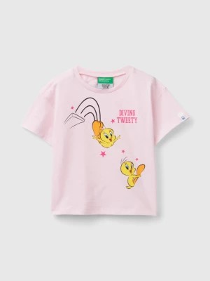 Zdjęcie produktu Benetton, Short Sleeve ©looney Tunes T-shirt, size 110, Pink, Kids United Colors of Benetton