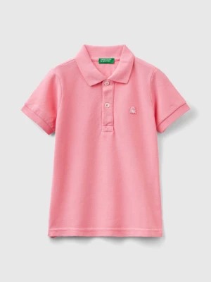 Zdjęcie produktu Benetton, Short Sleeve Polo In Organic Cotton, size 104, Pink, Kids United Colors of Benetton