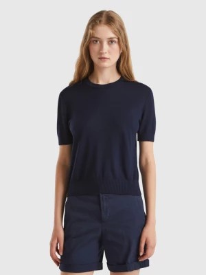 Zdjęcie produktu Benetton, Short Sleeve Sweater, size XS, Dark Blue, Women United Colors of Benetton