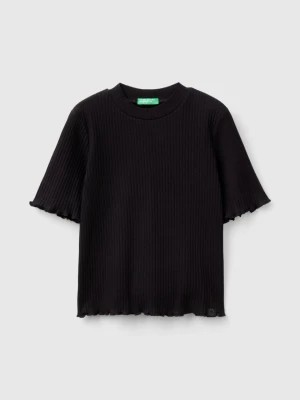 Zdjęcie produktu Benetton, Short Sleeve Turtleneck T-shirt, size 3XL, Black, Kids United Colors of Benetton