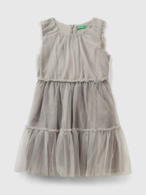 Zdjęcie produktu Benetton, Short Tulle Dress, size XL, Gray, Kids United Colors of Benetton