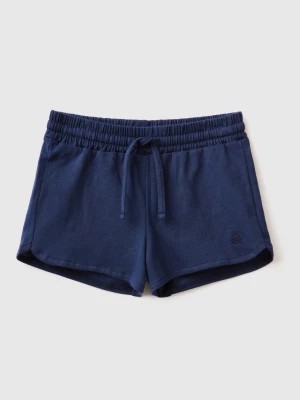 Zdjęcie produktu Benetton, Shorts With Drawstring In Organic Cotton, size 104, Dark Blue, Kids United Colors of Benetton
