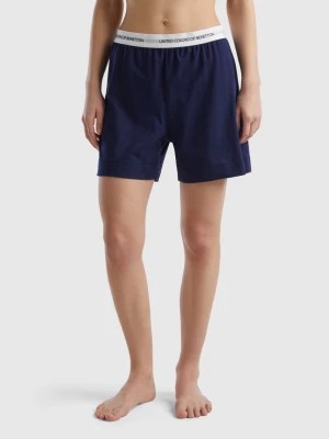 Zdjęcie produktu Benetton, Shorts With Logo Elastic, size XS, Dark Blue, Women United Colors of Benetton