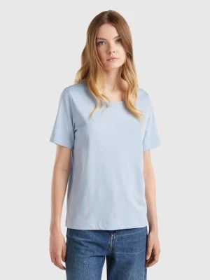Zdjęcie produktu Benetton, Sky Blue Short Sleeve T-shirt, size M, Sky Blue, Women United Colors of Benetton