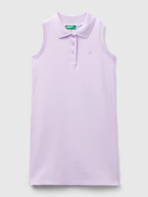 Zdjęcie produktu Benetton, Sleeveless Polo-style Dress, size 3XL, Lilac, Kids United Colors of Benetton