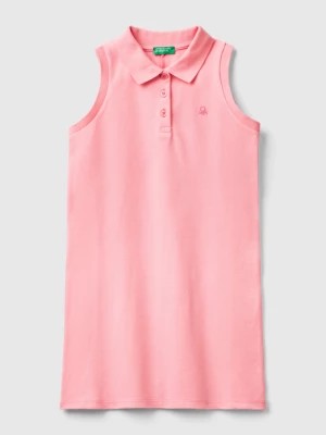 Zdjęcie produktu Benetton, Sleeveless Polo-style Dress, size M, Pink, Kids United Colors of Benetton