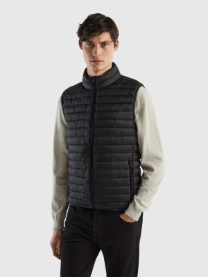 Zdjęcie produktu Benetton, Sleeveless Puffer Jacket With Recycled Wadding, size XXL, Black, Men United Colors of Benetton