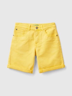 Zdjęcie produktu Benetton, Slim Fit Bermudas, size 3XL, Yellow, Kids United Colors of Benetton
