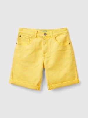 Zdjęcie produktu Benetton, Slim Fit Bermudas, size XL, Yellow, Kids United Colors of Benetton