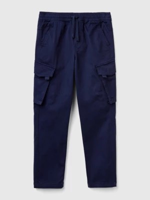 Zdjęcie produktu Benetton, Slim Fit Cargo Trousers, size 2XL, Dark Blue, Kids United Colors of Benetton