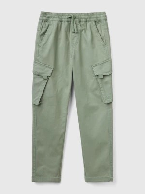 Zdjęcie produktu Benetton, Slim Fit Cargo Trousers, size 3XL, Light Green, Kids United Colors of Benetton