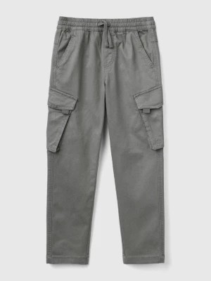 Zdjęcie produktu Benetton, Slim Fit Cargo Trousers, size L, Dark Gray, Kids United Colors of Benetton