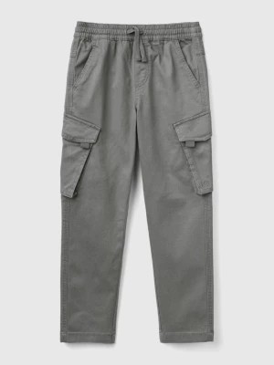 Zdjęcie produktu Benetton, Slim Fit Cargo Trousers, size XL, Dark Gray, Kids United Colors of Benetton